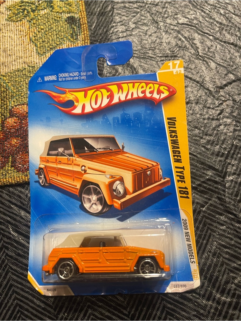 HOT WHEELS VOLKSWAGEN TYPE 181  (ORANGE)  2009 NEW MODELS  #17 of 42 -N4020
